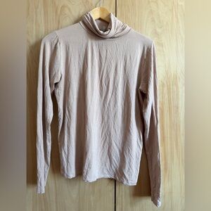 Base range Light beige Long Sleeve Turtleneck Top